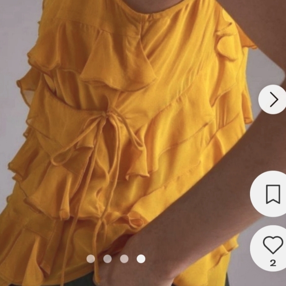 Anthropologie tiered side tie cami XL - Picture 4 of 6